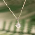 Mặt Dây Moissanite Trắng bạc S925 xi bạch kim Opalina