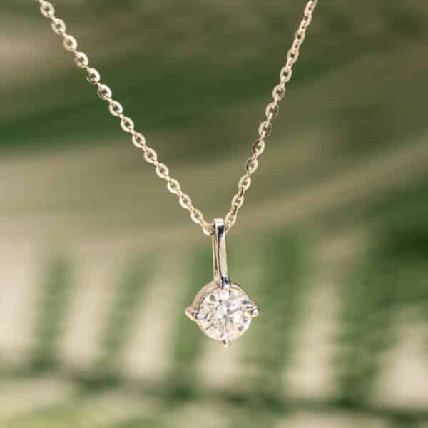 Mặt Dây Moissanite Trắng bạc S925 xi bạch kim Opalina
